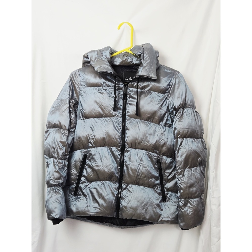 Sam Edelman Puffer jacket coat sz XS 70839 metallic